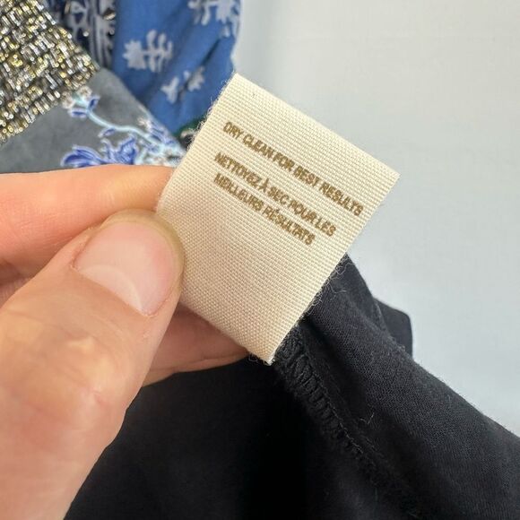 Vintage Free People Spaghetti Strap Cross Back Boho Floral Mini Dress Size XS - Picture 13 of 13